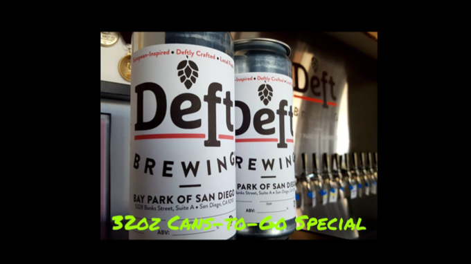 32oz Cans-To-Go Available For Purchase